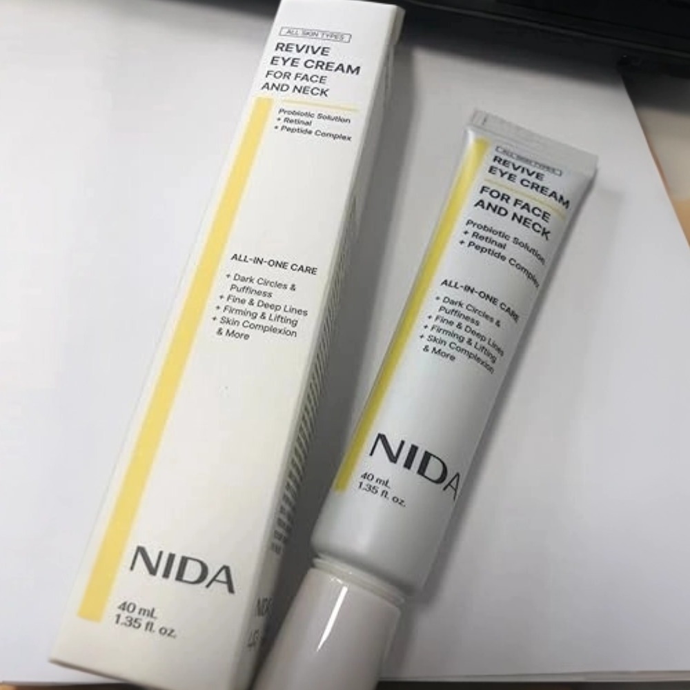 Eye Cream Peptide - ครีมบำรุงรอบดวงตาไนด้า รีไวฟ์ 40 มล. จากเกาหลี สำหรับผิวหน้าและลำคอ