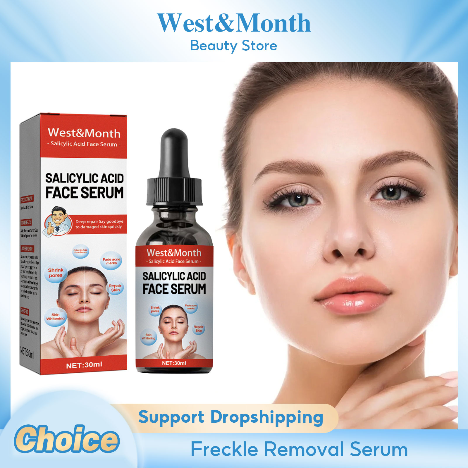Skincare Garnier - Salicylic Acid Facial Serum กระชับผิวกระจ่างใส TONE