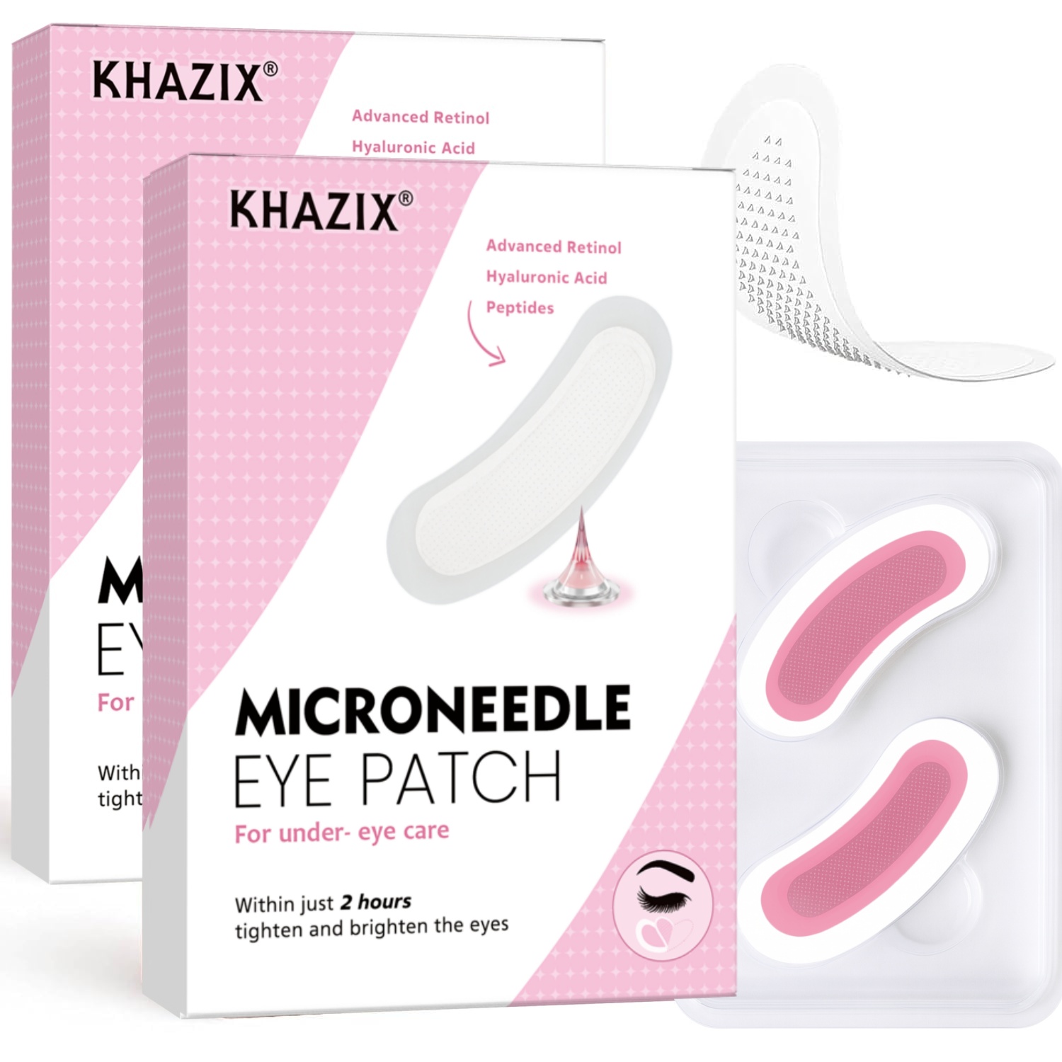 Eye Cream Peptide - แผ่นแปะใต้ตาเรตินอลไมโครนีดเดิลพร้อมกรดไฮยาลูโรนิกและเปปไทด์กระชับผิว สำหรับหน้าผาก บริเวณรอบดวงตา รอยตีนกา และรอยรอยยิ้ม 1