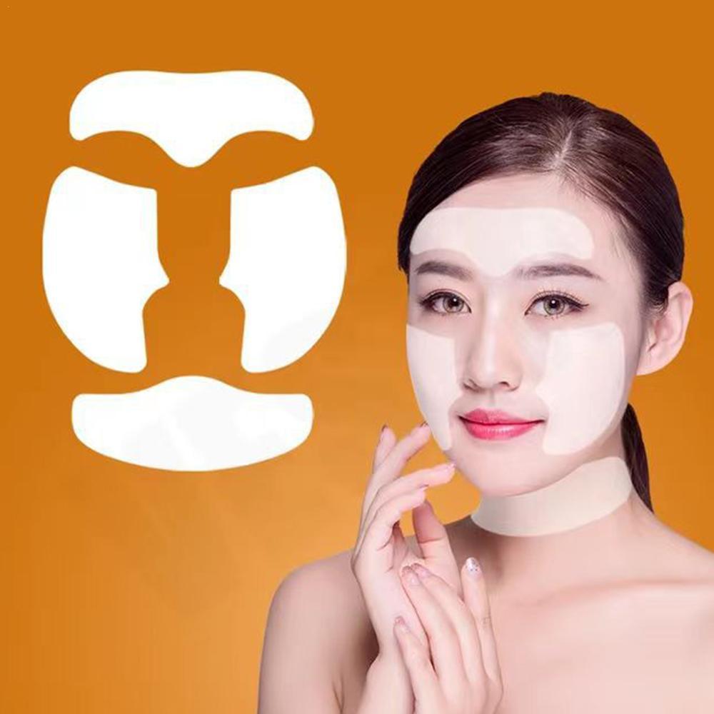 Skincare Garnier - 3/4pcs คอลลาเจนที่ละลายน้ําได้ฟิล์มกระดาษ Full Facial Mask ผ้า