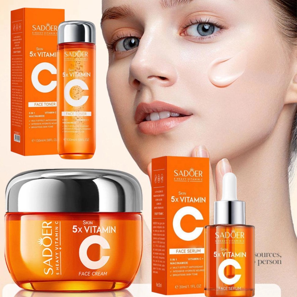 Skincare Garnier - ชุดผลิตภัณฑ์บำรุงผิววิตามินซี ช่วยให้ผิวกระชับและยกกระชับ พร้อมเอสเซนส์บำรุงผิวให้ชุ่มชื้น กระจ่างใส เซรั่มฟื้นฟูผิว ครีมบำรุงผิว