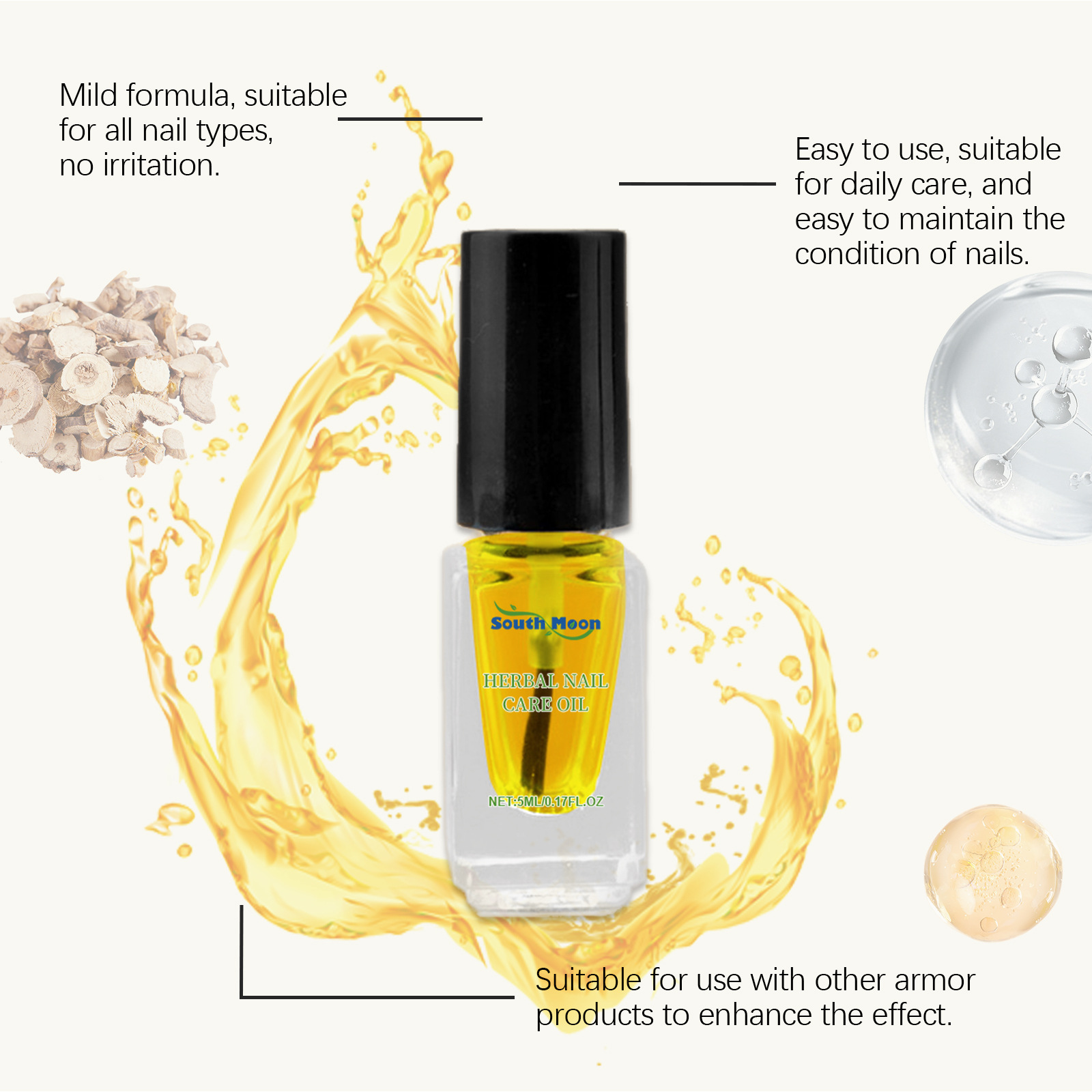 น้ำมันสมุนไพรบำรุงเล็บ South M - Skincare Herbal บทวิจารณ์และราคา