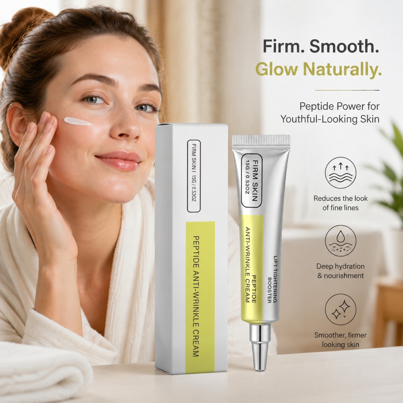 ครีมบำรุงผิวหน้าเปปไทด์เรตินอล - Eye Cream Peptide บทวิจารณ์และราคา