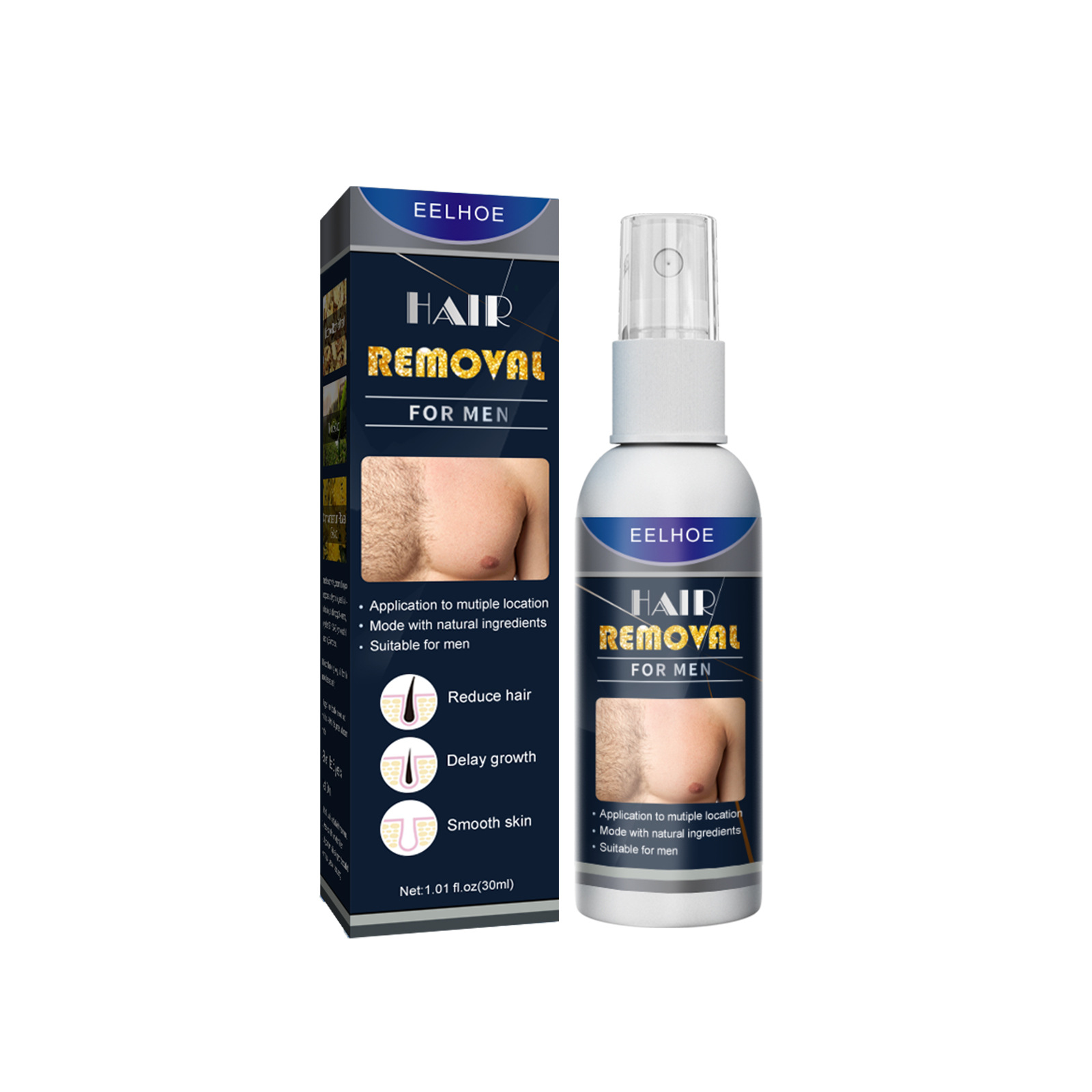 Eelhoe สเปรย์ฟองน้ำถอนขน30มล.  - Skincare Herbal บทวิจารณ์และราคา